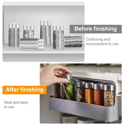 Self-Adhesive Spice Organizer Rack